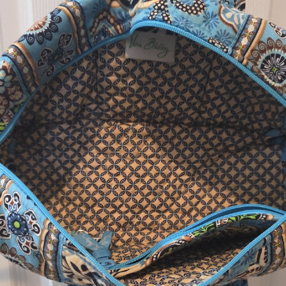 Vera Bradley Floral Shoulder Bag in Blue and Green - Picture 3 of 7